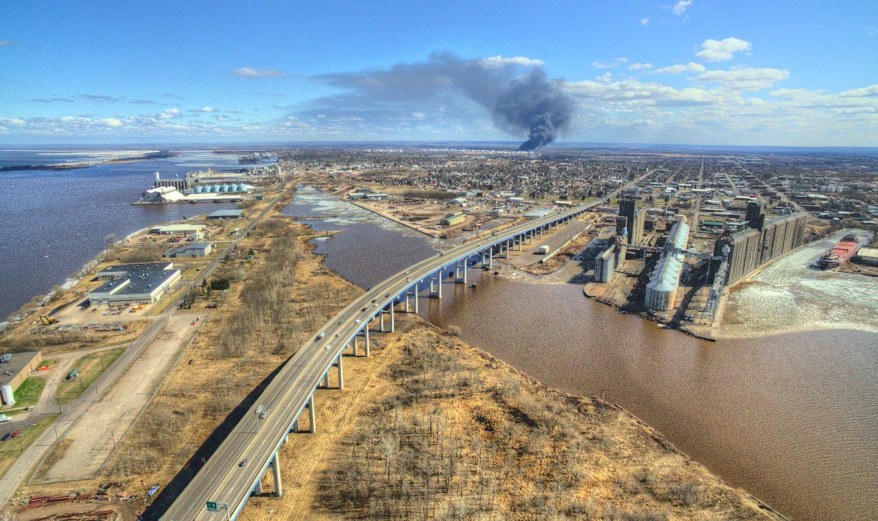 Refinery in Superior, Wisconsin exploded