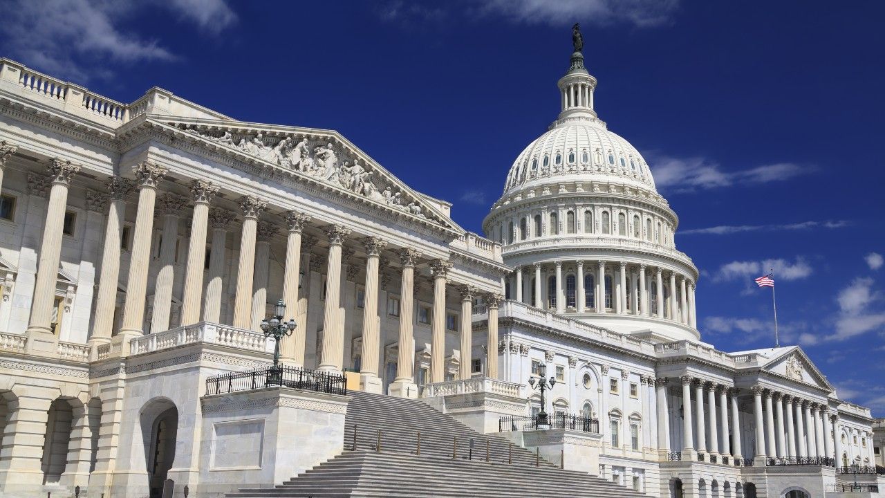 The eastern facade of the US Capitol Building, Washington DC